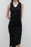 marc le bihan sleeveless pleated T-shirt 1867 E23 black